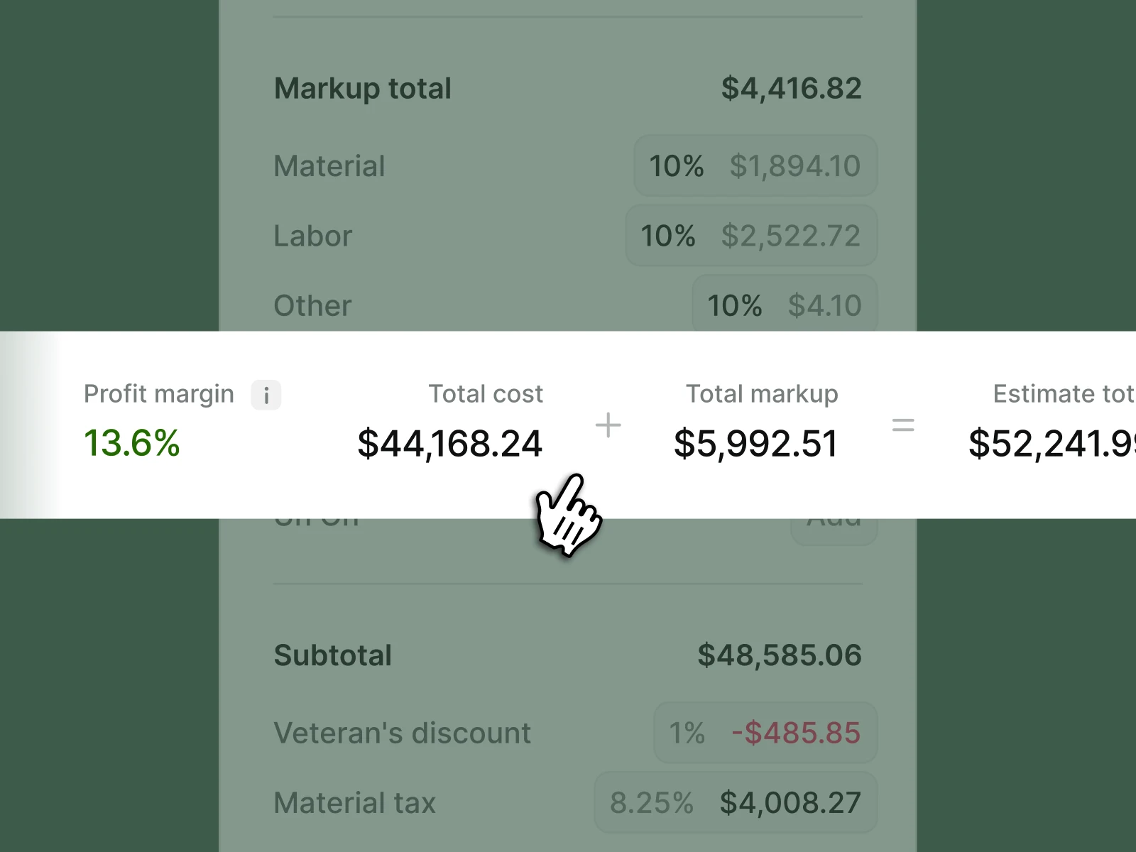 Handoff app screenshot